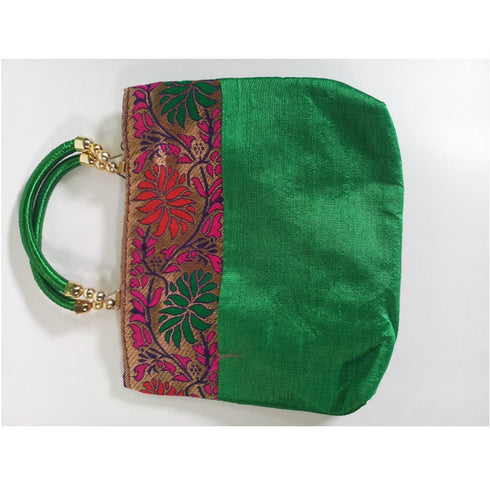 Fancy Bag With Green Color  - Pack Of 10 - 1200gms